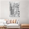 Picture of City Sketch II _GroupedProduct_Rectangle_Portrait_Unframed_Print_Only_