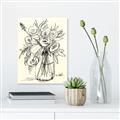 Picture of Drawn Florals II  _GroupedProduct_Rectangle_Portrait_Unframed_Print_Only_