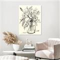 Picture of Drawn Florals II  _GroupedProduct_Rectangle_Portrait_Unframed_Print_Only_