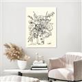 Picture of Drawn Florals III  _GroupedProduct_Rectangle_Portrait_Unframed_Print_Only_