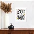 Picture of Yes Girl  _GroupedProduct_Rectangle_Portrait_Unframed_Print_Only_