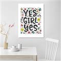 Picture of Yes Girl  _GroupedProduct_Rectangle_Portrait_Unframed_Print_Only_