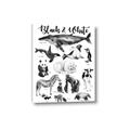 Picture of Black and white Animals _GroupedProduct_Rectangle_Portrait_Canvas_