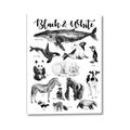 Picture of Black and white Animals _GroupedProduct_Rectangle_Portrait_Canvas_