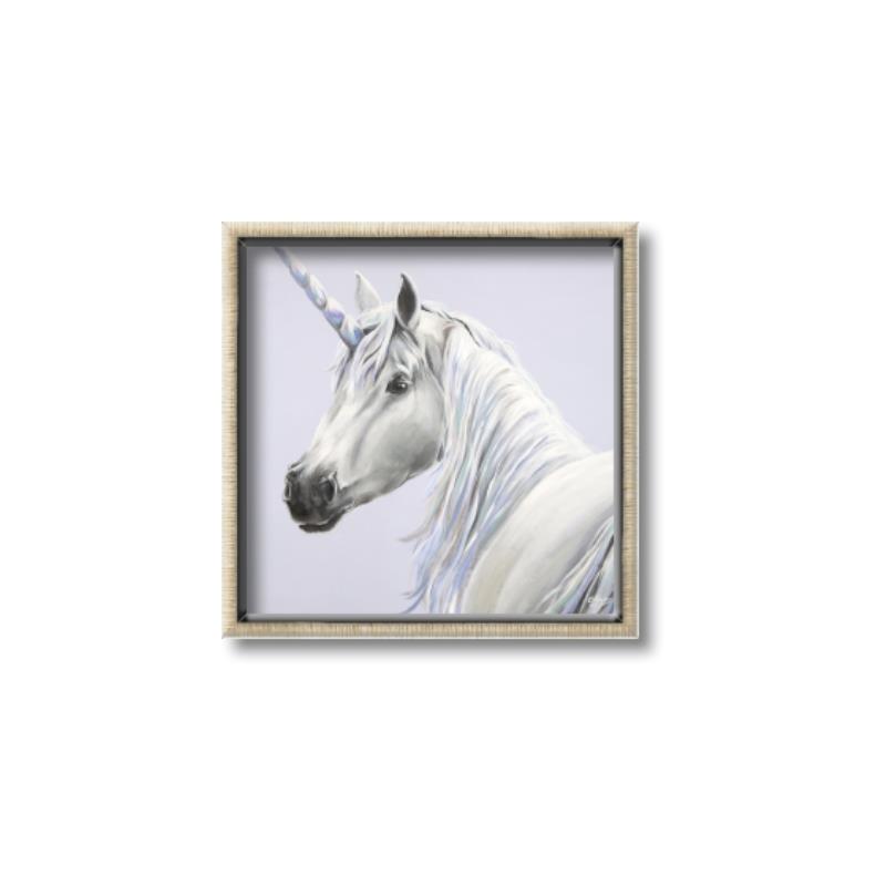 Picture of Purple Unicorn _GroupedProduct_Square_Canvas_Framed_