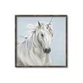 Picture of Blue Unicorn _GroupedProduct_Square_Canvas_Framed_