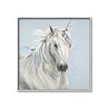 Picture of Blue Unicorn _GroupedProduct_Square_Canvas_Framed_