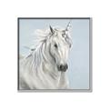 Picture of Blue Unicorn _GroupedProduct_Square_Canvas_Framed_