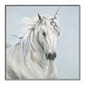 Picture of Blue Unicorn _GroupedProduct_Square_Canvas_Framed_