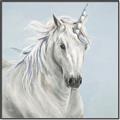 Picture of Blue Unicorn _GroupedProduct_Square_Canvas_Framed_
