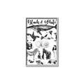 Picture of Black and white Animals _GroupedProduct_Rectangle_Portrait_Canvas_Framed_