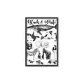 Picture of Black and white Animals _GroupedProduct_Rectangle_Portrait_Canvas_Framed_