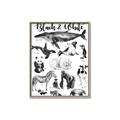 Picture of Black and white Animals _GroupedProduct_Rectangle_Portrait_Canvas_Framed_