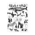Picture of Black and white Animals _GroupedProduct_Rectangle_Portrait_Unframed_Print_Only_