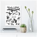 Picture of Black and white Animals _GroupedProduct_Rectangle_Portrait_Canvas_