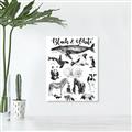 Picture of Black and white Animals _GroupedProduct_Rectangle_Portrait_Canvas_