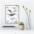 Picture of Sea Life _GroupedProduct_Rectangle_Portrait_Canvas_Framed_