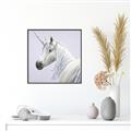 Picture of Purple Unicorn _GroupedProduct_Square_Canvas_Framed_