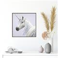 Picture of Purple Unicorn _GroupedProduct_Square_Canvas_Framed_
