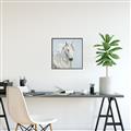 Picture of Blue Unicorn _GroupedProduct_Square_Canvas_Framed_