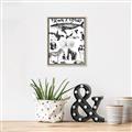 Picture of Black and white Animals _GroupedProduct_Rectangle_Portrait_Canvas_Framed_