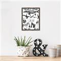 Picture of Black and white Animals _GroupedProduct_Rectangle_Portrait_Canvas_Framed_