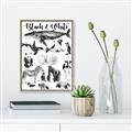 Picture of Black and white Animals _GroupedProduct_Rectangle_Portrait_Canvas_Framed_