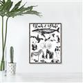 Picture of Black and white Animals _GroupedProduct_Rectangle_Portrait_Canvas_Framed_