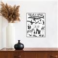 Picture of Black and white Animals _GroupedProduct_Rectangle_Portrait_Canvas_Framed_