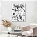 Picture of Black and white Animals _GroupedProduct_Rectangle_Portrait_Canvas_Framed_