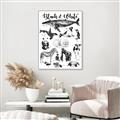 Picture of Black and white Animals _GroupedProduct_Rectangle_Portrait_Canvas_Framed_
