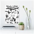 Picture of Black and white Animals _GroupedProduct_Rectangle_Portrait_Unframed_Print_Only_