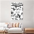 Picture of Black and white Animals _GroupedProduct_Rectangle_Portrait_Unframed_Print_Only_