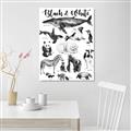 Picture of Black and white Animals _GroupedProduct_Rectangle_Portrait_Unframed_Print_Only_