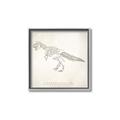 Picture of Learning T-Rex _GroupedProduct_Square_Canvas_Framed_