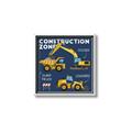 Picture of Construction Zone Trucks  _GroupedProduct_Square_Canvas_Framed_