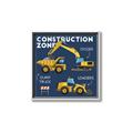 Picture of Construction Zone Trucks  _GroupedProduct_Square_Canvas_Framed_