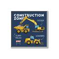 Picture of Construction Zone Trucks  _GroupedProduct_Square_Canvas_Framed_