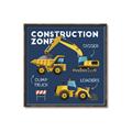 Picture of Construction Zone Trucks  _GroupedProduct_Square_Canvas_Framed_