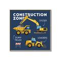 Picture of Construction Zone Trucks  _GroupedProduct_Square_Canvas_Framed_