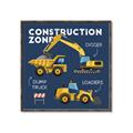 Picture of Construction Zone Trucks  _GroupedProduct_Square_Canvas_Framed_