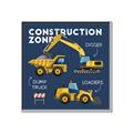 Picture of Construction Zone Trucks  _GroupedProduct_Square_Canvas_Framed_