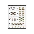 Picture of Dino Number Chart I _GroupedProduct_Rectangle_Portrait_Canvas_Framed_
