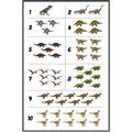 Picture of Dino Number Chart I _GroupedProduct_Rectangle_Portrait_Canvas_Framed_