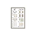 Picture of Dino Number Chart II  _GroupedProduct_Rectangle_Portrait_Canvas_Framed_