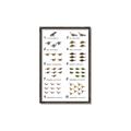 Picture of Dino Number Chart II  _GroupedProduct_Rectangle_Portrait_Canvas_Framed_