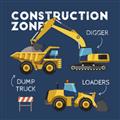 Picture of Construction Zone Trucks  _GroupedProduct_Square_Unframed_Print_Only_