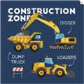 Picture of Construction Zone Trucks  _GroupedProduct_Square_Unframed_Print_Only_