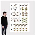 Picture of Dino Number Chart I _GroupedProduct_Rectangle_Portrait_Canvas_