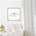 Picture of Learning Triceratops _GroupedProduct_Square_Canvas_Framed_